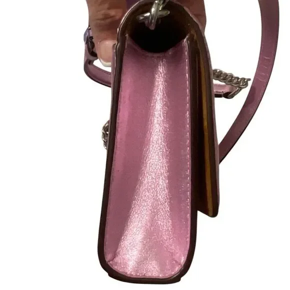 Coach Sequined Flap Clutch Crossbody Lilac Bag/Clutch - Picture 5 of 13